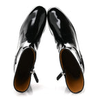 Gucci Brushed Calfskin Michelangelo Slim Horsebit Ankle Boots 39.5 Black