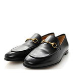 Gucci Calfskin Womens Jordaan Loafers 39 Black