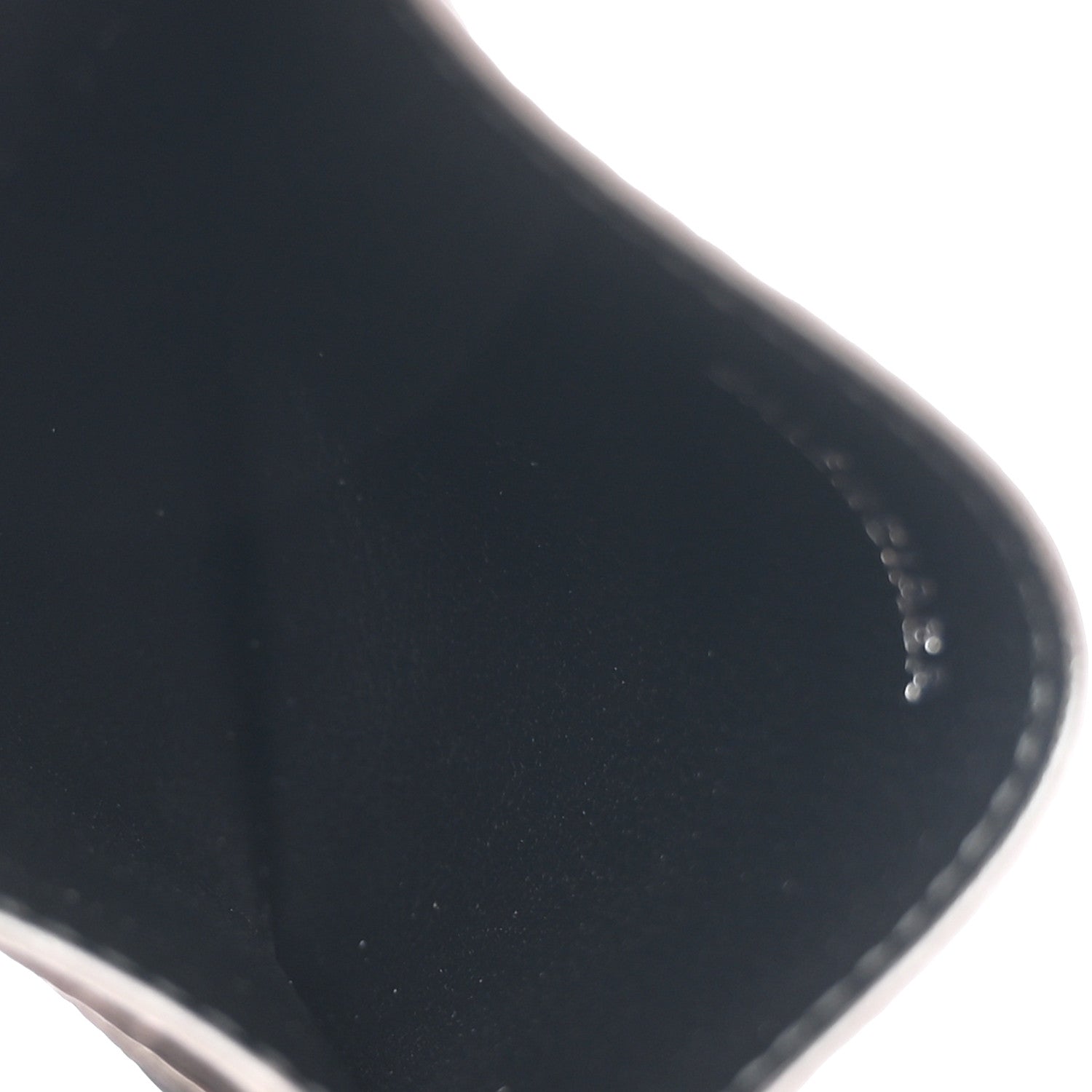 Balenciaga Metallized Grained Calfskin Logo Cash Rounded Card Holder Dark Bronze White