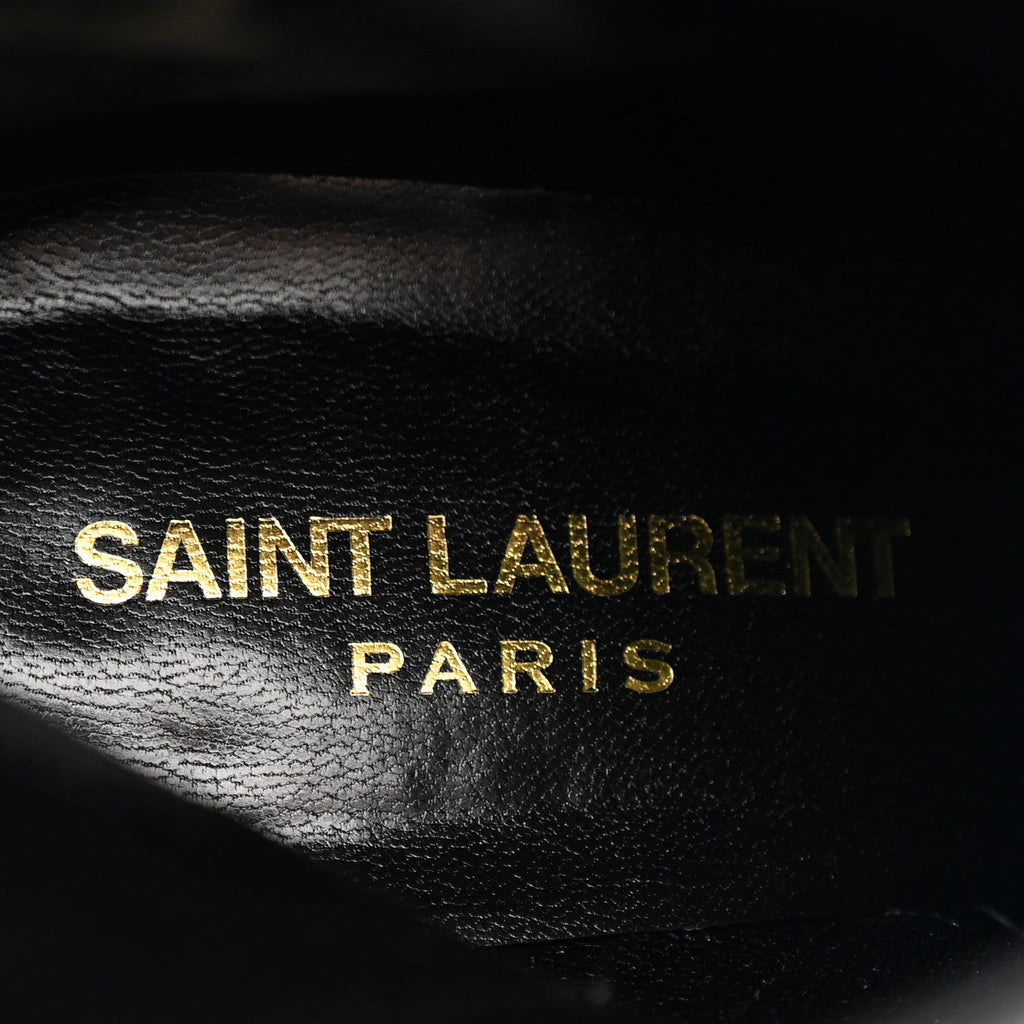 Saint Laurent Nappa Vendome Loulou Ankle Zip Boot 36.5 Black