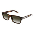 Saint Laurent Sunglasses Rectangle Full Rim, Havana Frame and Brown Gradient Lens SL662002