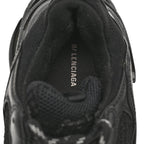 Balenciaga Fabric Mesh Womens Triple S Sneakers 38 Black