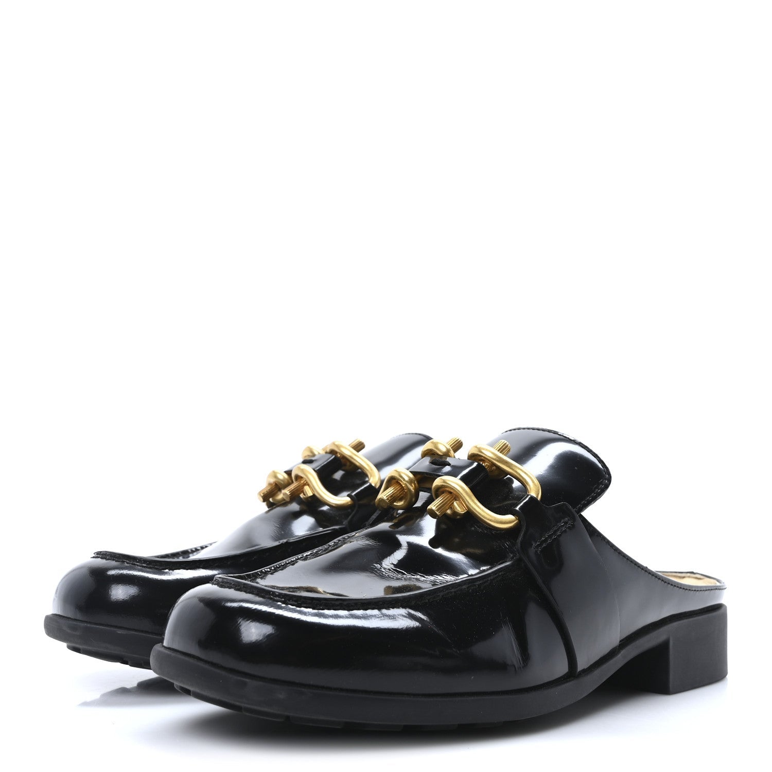 Bottega Veneta Glossy Calfskin Monsieur Loafers 37 Black