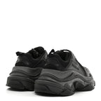 Balenciaga Fabric Mesh Womens Triple S Sneakers 38 Black