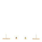 Chanel Enamel CC Earrings Gold White
