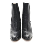 Chanel Calfskin Interlocking CC Calf Boots 38.5 Black