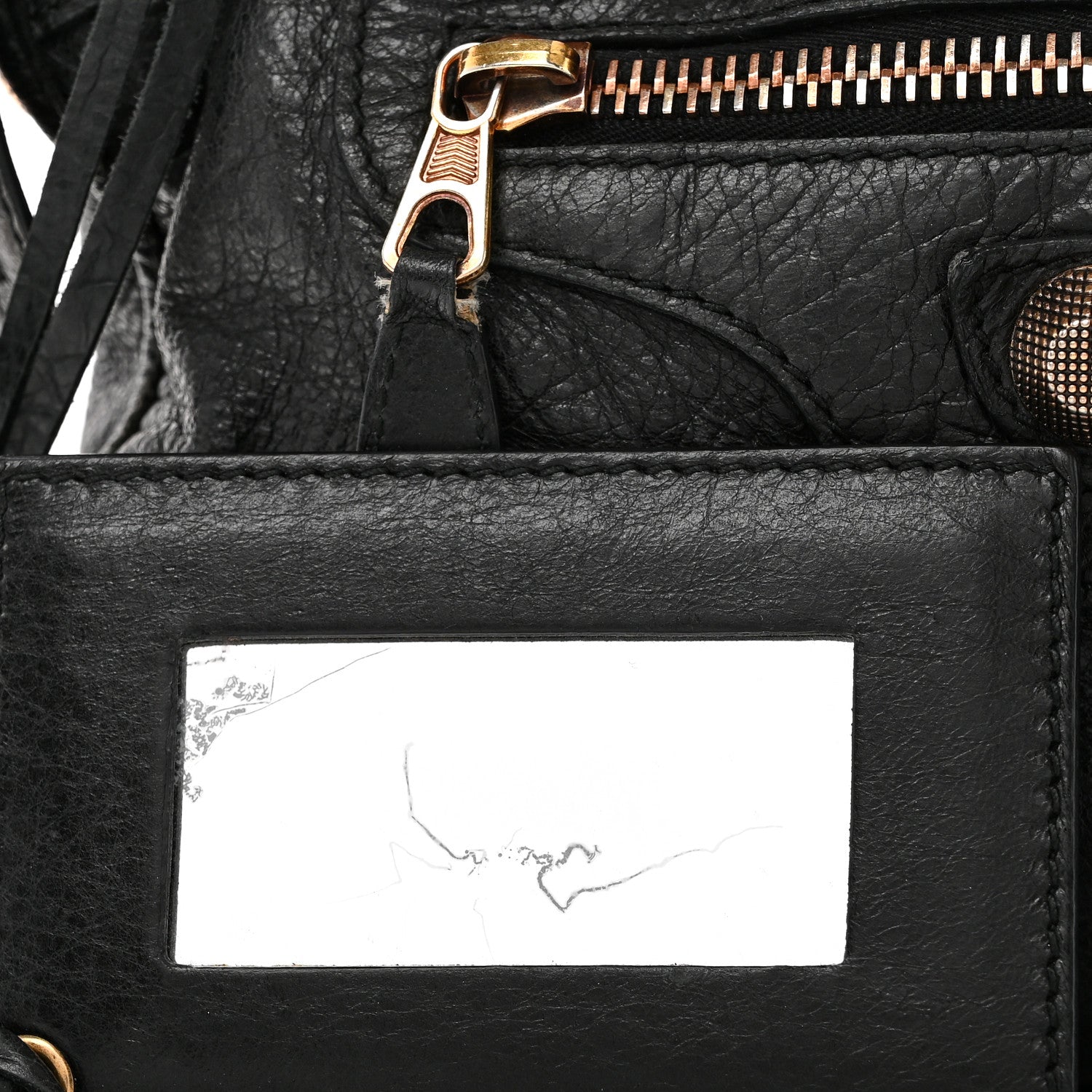 Balenciaga Agneau Giant 21 Rose Gold Hardware City Black
