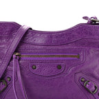 Balenciaga Agneau Classic Hardware Hip Ultraviolet