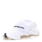 Balenciaga Cotton Drill Logo Baseball Cap S White