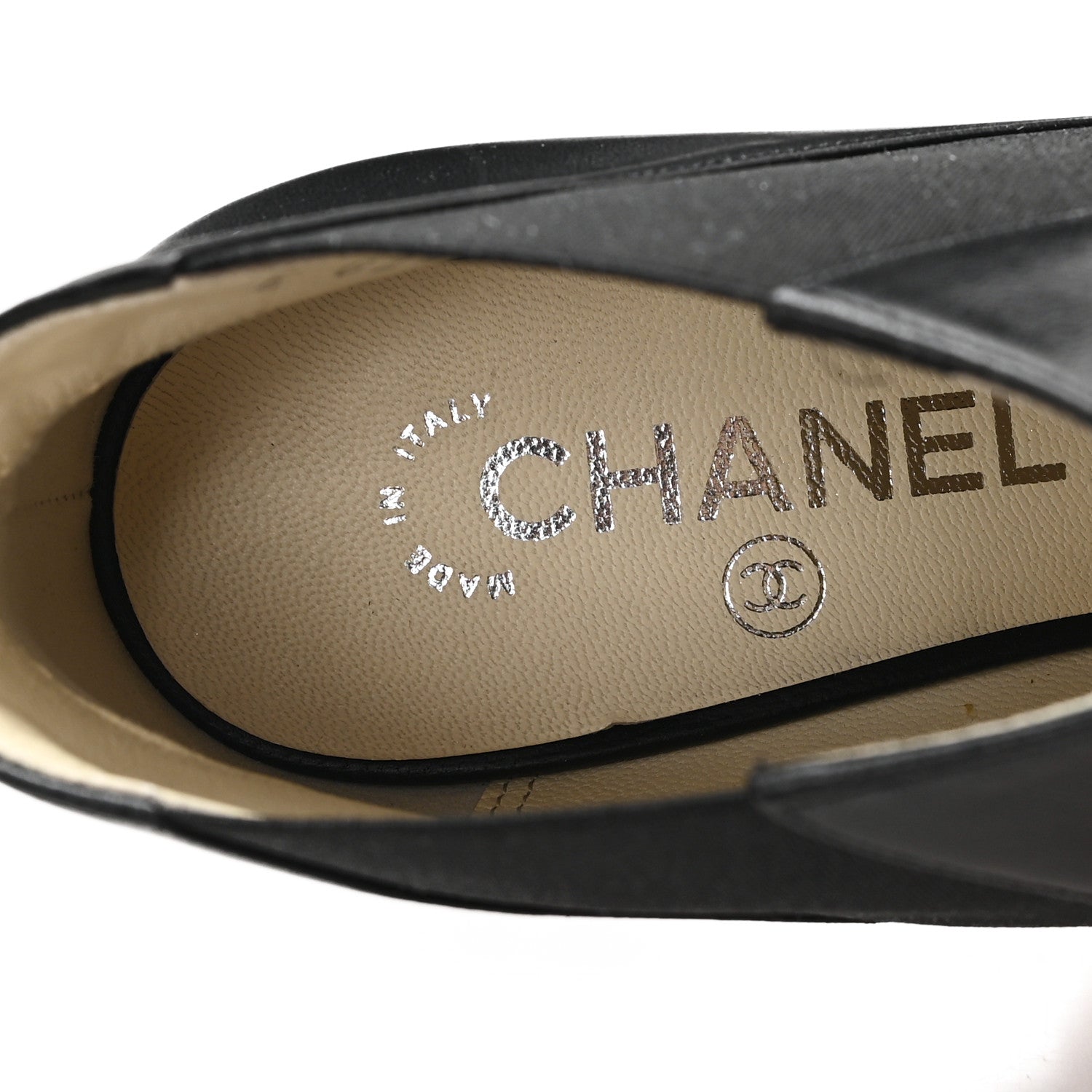 Chanel Lambskin Chain Ankle Boots 38 Black