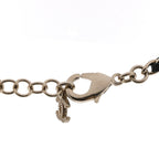 Chanel Lambskin Crystal CC Chain Choker Necklace Black Gold