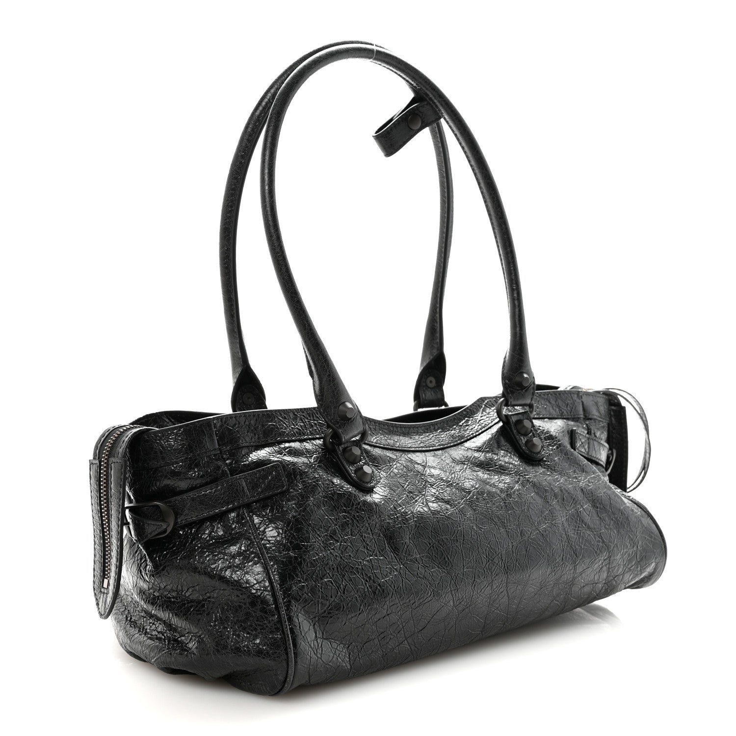 Balenciaga Agneau Arena Classic Hardware East West Le City Black