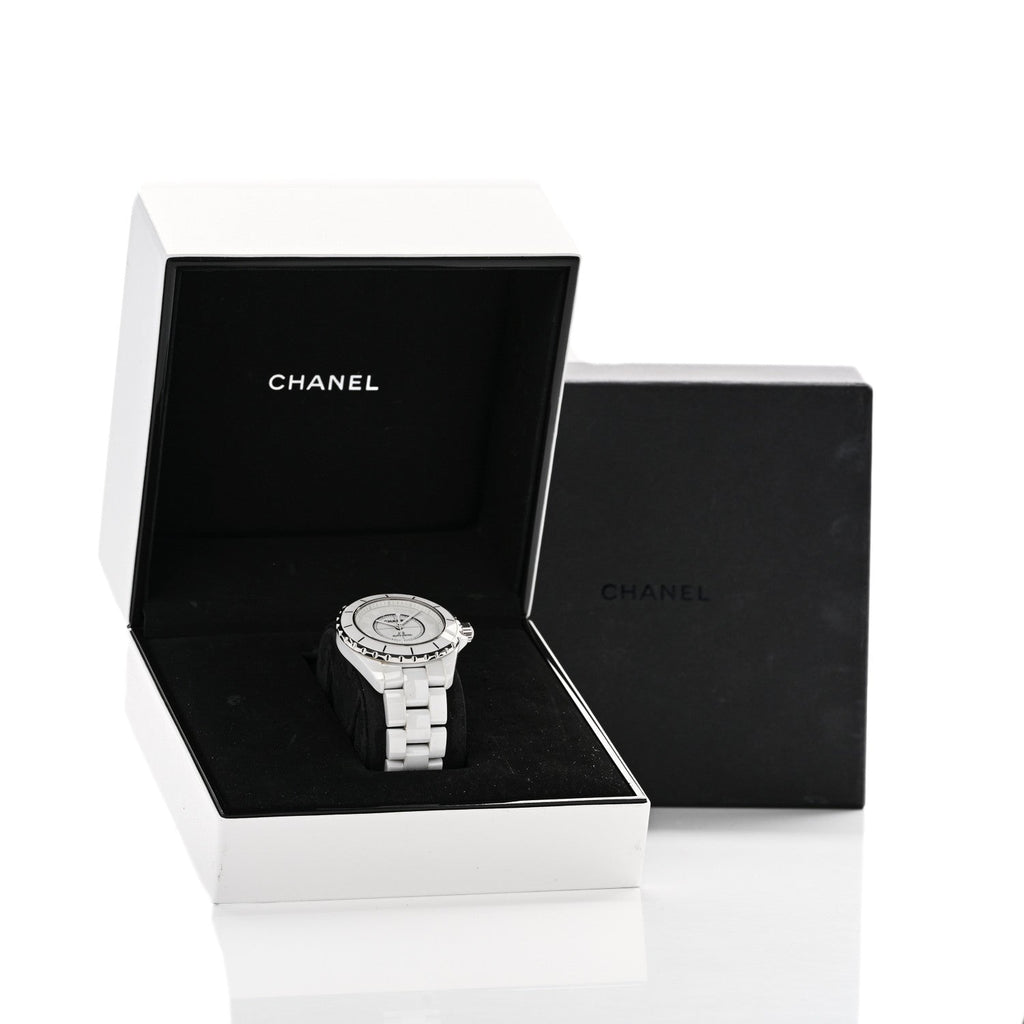 Chanel Stainless Steel Ceramic 38mm J12 Phantom Automatic Watch White