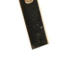 Christian Dior Metal CD Bar Necklace Gold Black