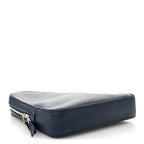 Balenciaga Calfskin Triangle Pouch M Bleu Canopee