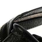 Balenciaga Chevre Silver Metallic Edge Hardware Nano City Black