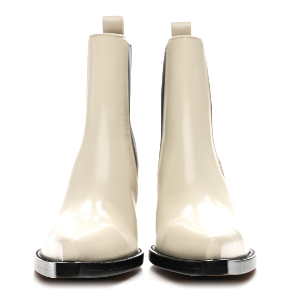 Bottega Veneta Brushed Calfskin Kyoto Mid-Calf Boots 37 Wax