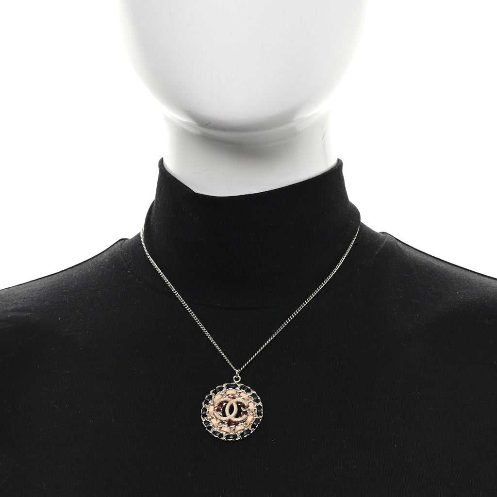 Chanel Lambskin Chain CC Necklace Gold