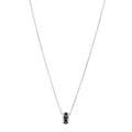 Chanel 18K White Gold Diamond Ceramic Ultra Necklace Black