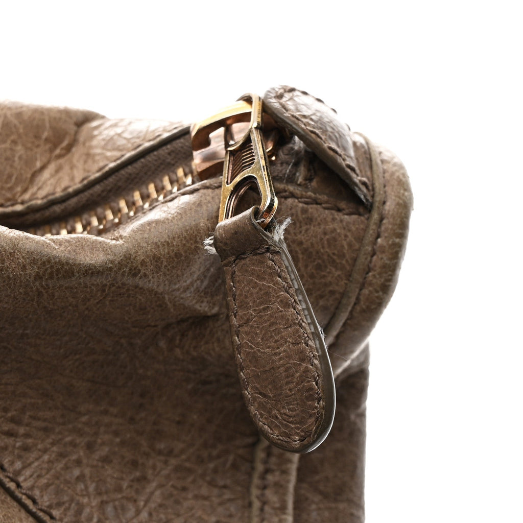 Balenciaga Agneau Giant 12 Rose Gold Hardware Work Gris Poivre
