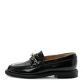 Chanel Calfskin Enamel Charms Mocassin Loafers 35.5 Black