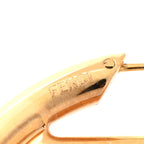 Fendi Metal FF Hoop Earrings Gold Silver