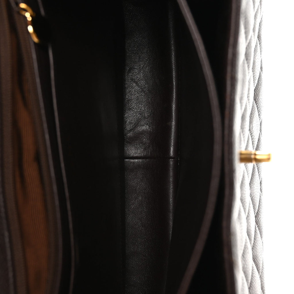 Chanel Caviar Quilted Medium Kelly Flap Brown