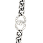 Chanel Ruthenium Crystal Chain CC Lucky Charms Necklace