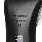 Balenciaga Metallic Sheepskin Duty Free 70mm Sandals 39 Silver