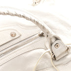 Balenciaga Arena Storico Classic Silver Hardware Medium Le City Optic White