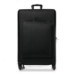 Gucci GG Supreme Monogram Large Four Wheel Suitcase Black Grey