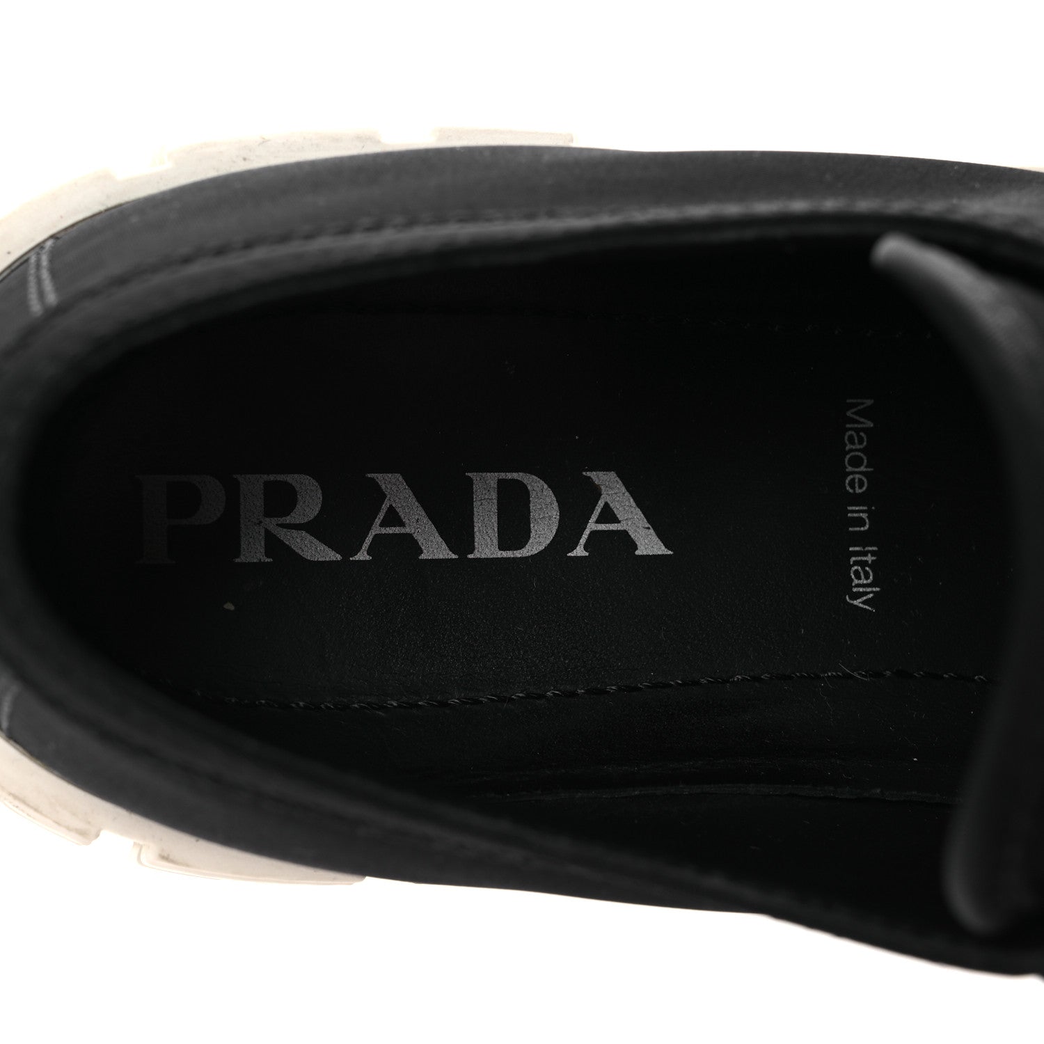 Prada Re-Nylon Gabardine Triangle Logo Double Wheel 50mm Sneakers 41.5 Black