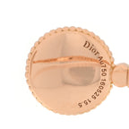 Christian Dior 18K Rose Gold Diamond Pink Opal Mother of Pearl Rose Des Vents Cuff Bracelet