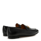 Gucci Calfskin Womens Jordaan Loafers 36.5 Black