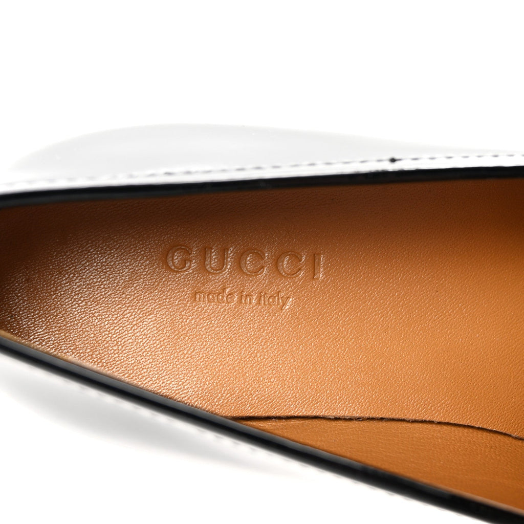 Gucci Patent Women's Jordaan Loafers  35.5 Black