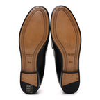 Gucci Calfskin Womens Jordaan Loafers 35.5 Black