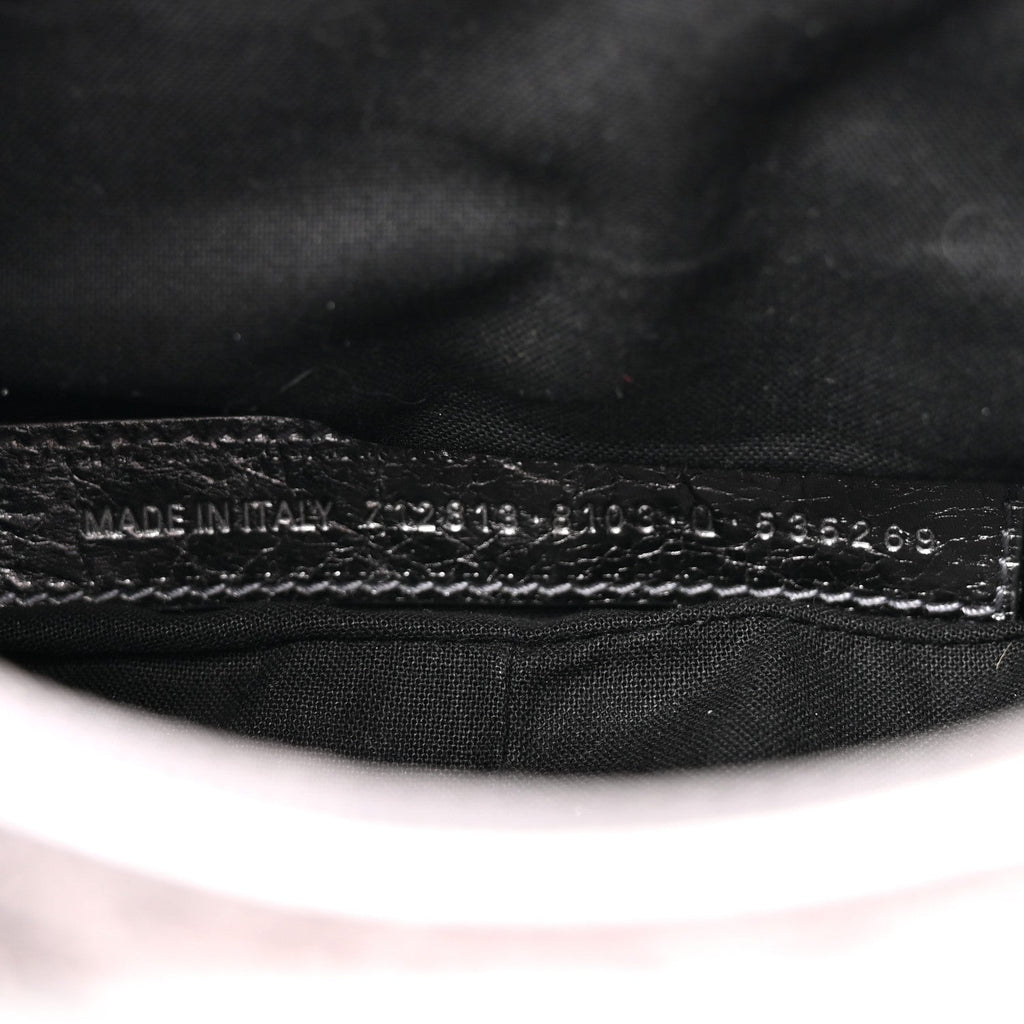 Balenciaga Metallic Agneau Arena Le Cagole Chain Shoulder Bag XS Silver