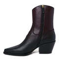 Christian Dior Shaded Calfskin Ombre L.A. Ankle Boots 37 Black Rouge