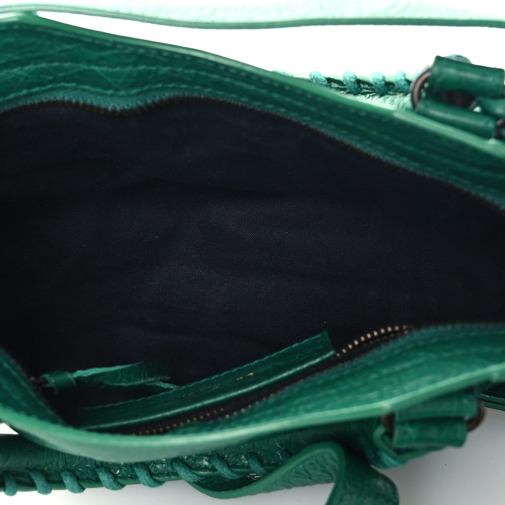 Balenciaga Agneau Classic Hardware Mini City Green