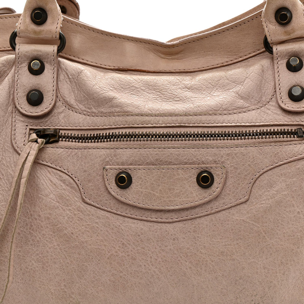 Balenciaga Agneau Classic Hardware City Bois De Rose