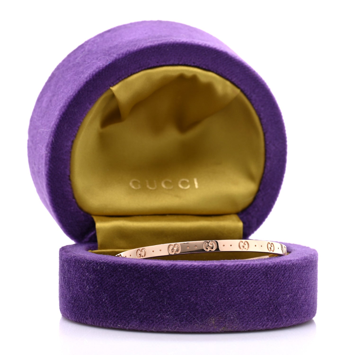 Gucci 18K Rose Gold Icon Cuff Bracelet