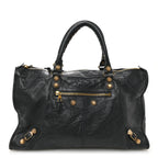 Balenciaga Agneau Giant 12 Gold Hardware Work Anthracite