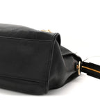 Balenciaga Chevre Gold Metallic Edge Hardware City Black