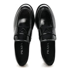 Prada Spazzolato Loafers 38 Black