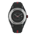 Gucci Stainless Steel Rubber 46mm Sync Web Quartz Watch Black