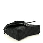 Balenciaga BB Jacquard Monogram  XSS Downtown Shoulder Bag Black