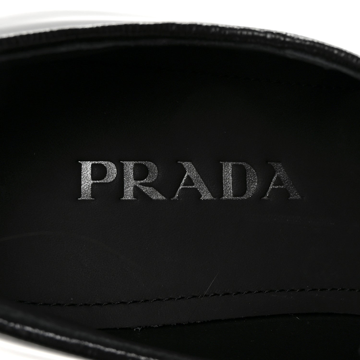 Prada Spazzolato Lace Up 50mm Loafers 39 Black