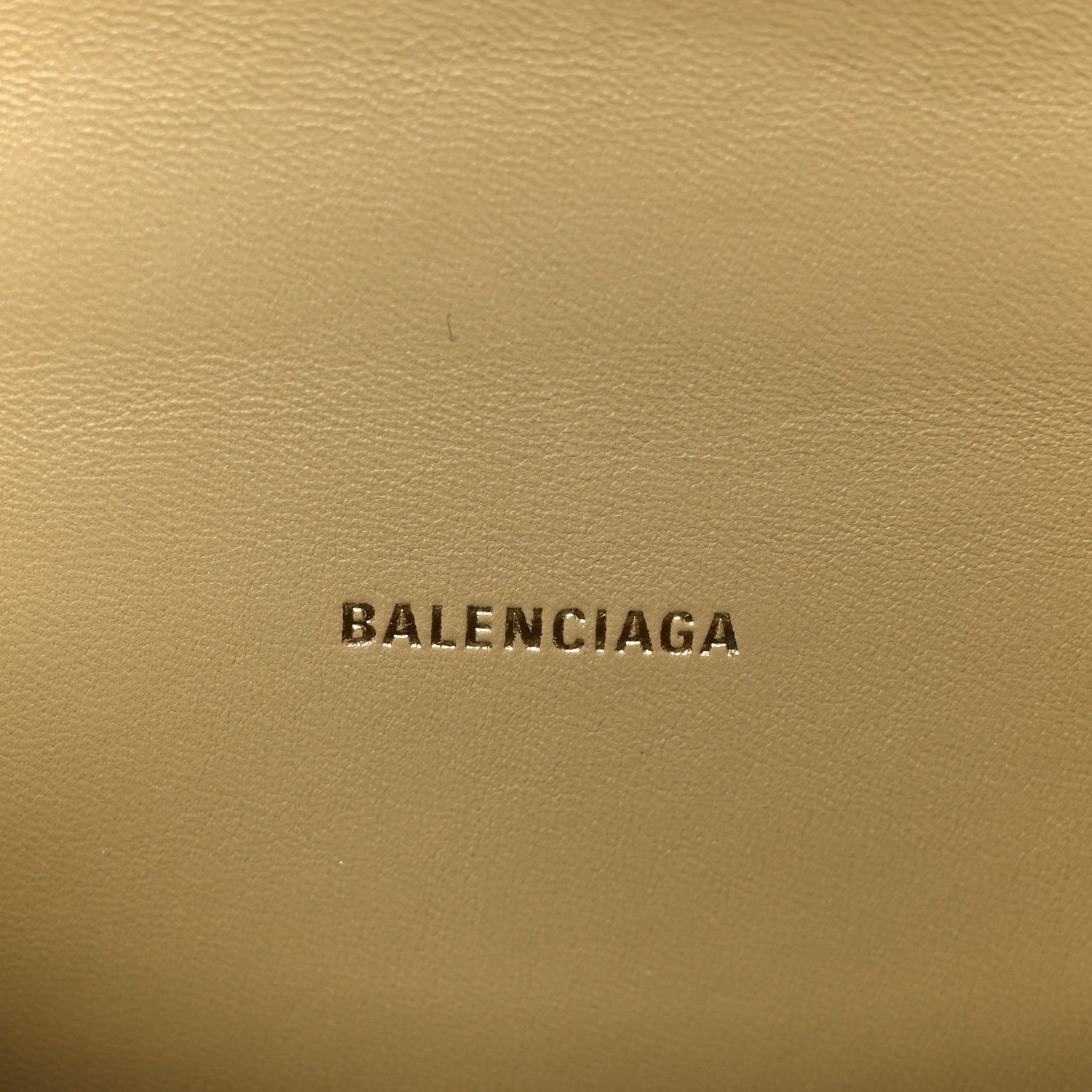 Balenciaga Metallic Calfskin Hourglass Top Handle Bag XS Gold