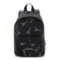Balenciaga Canvas Crystal Embellished Eiffel Tower Explorer Backpack S Black