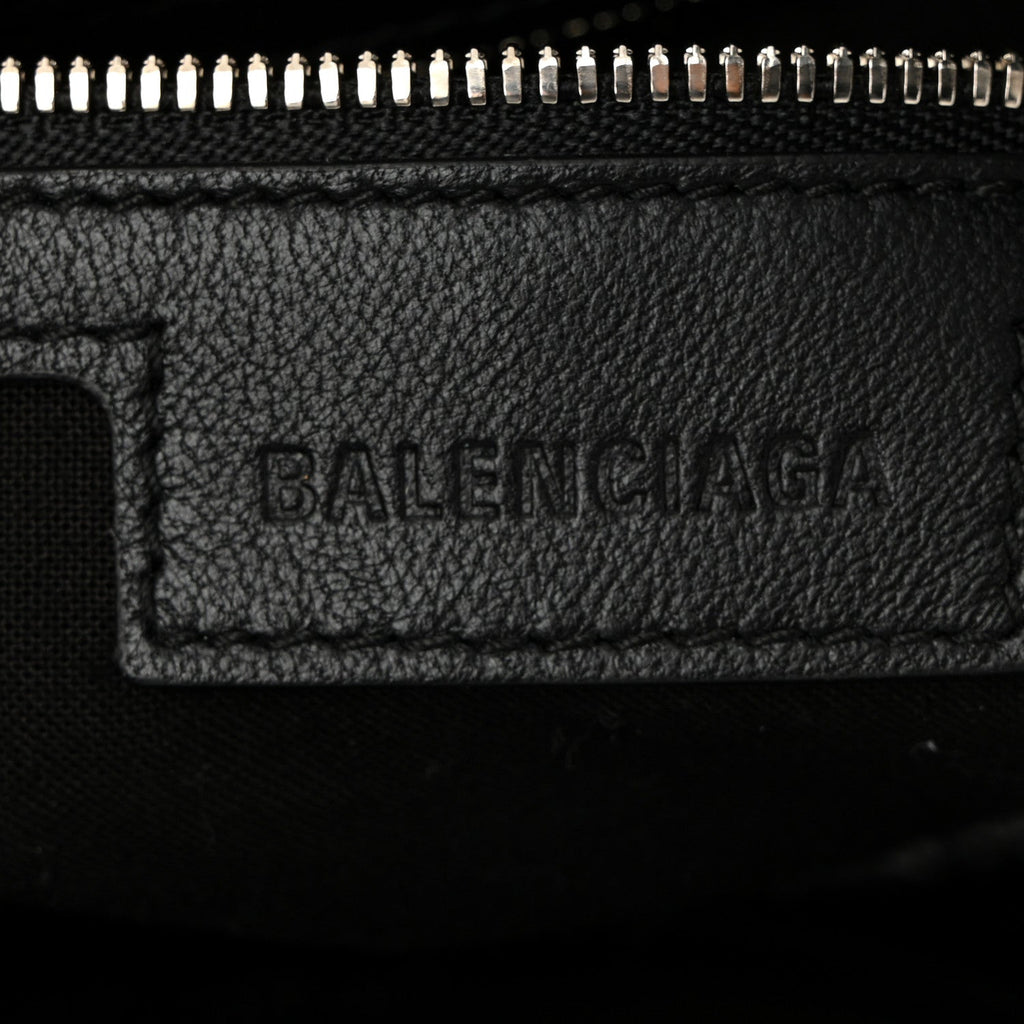 Balenciaga Agneau Classic Silver Hardware City Black